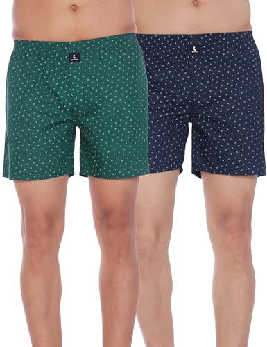 Image of Cotton Boxer Shorts for Men, Breathable, Comfortable & Lightweight (Pack of 2)