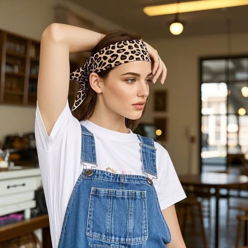 2 Pack Large Cotton Bandana Headband, Head Wrap, Protective Coverage, Hair Neck Scarf for Women 28 x 28 inch2