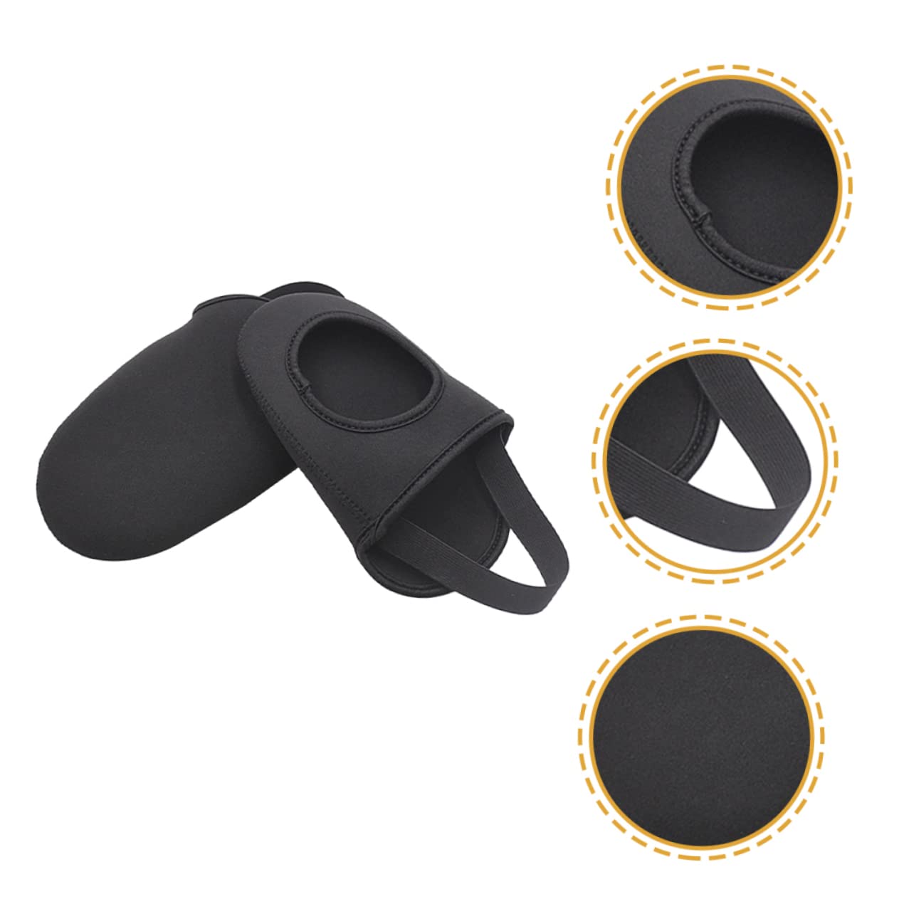 Toyvian Cubrezapatillas de Ciclismo Protector Lana Tobillo Proteger mi Cubierta de Zapato a Prueba de Lluvia en Bicicleta Cubiertas de Zapatos Calientes Sobrecoste Neopreno Negro