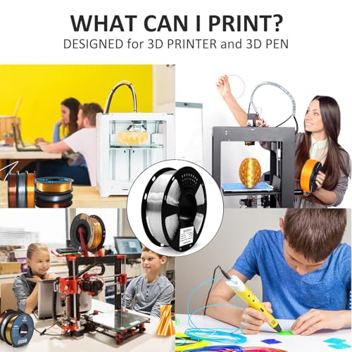 Image of Geeetech Clear PLA Filament 1.75mm, Excellent Transparency, Neatly Wound 3D Printer Filament 1kg(2.2lbs), Transparent PLA Fit Most FDM 3D Printers