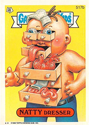 the natty dresser Amazon.com: Natty Dresser trading card sticker Garbage Pail Kids 1988 Topps  #517b : Toys & Games