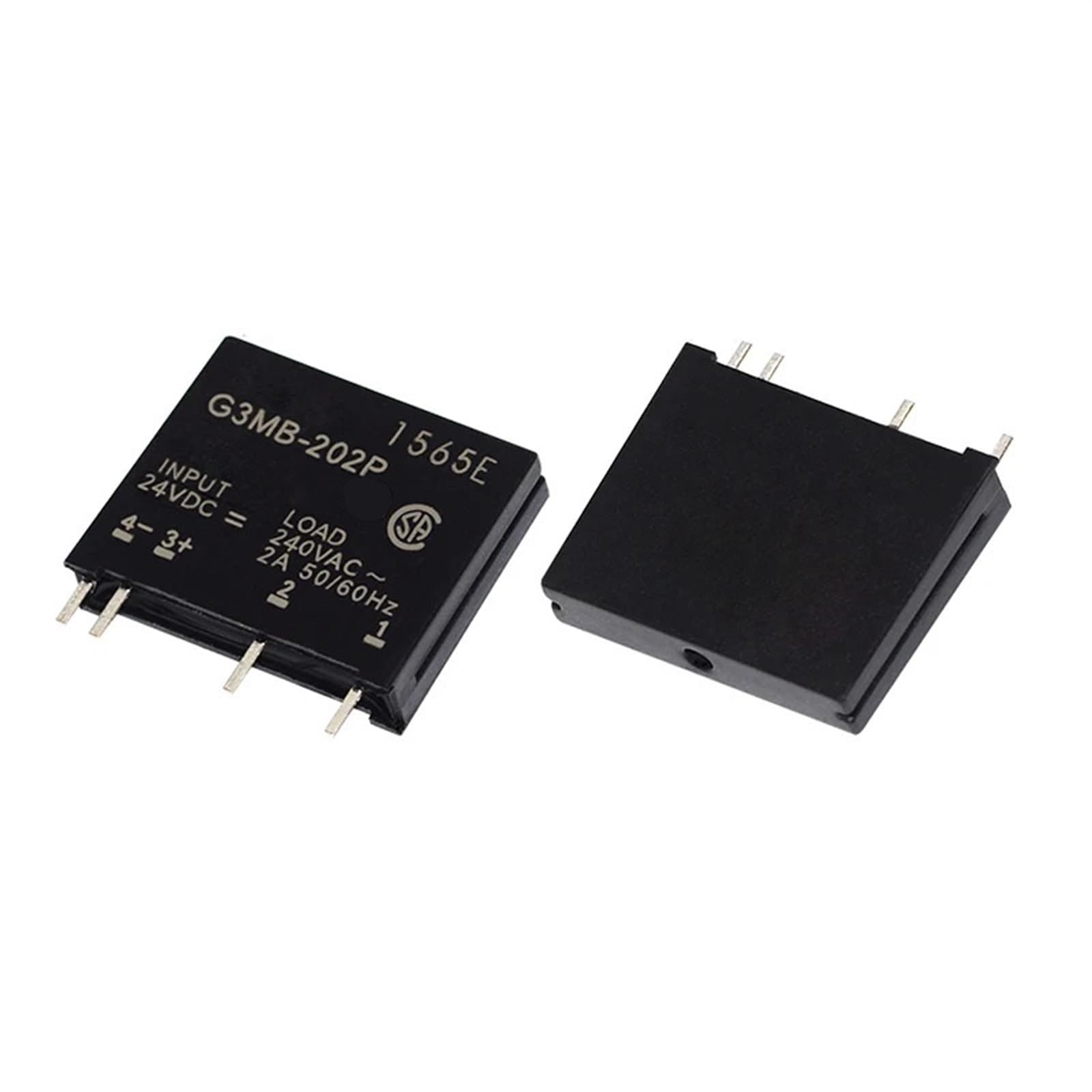 Relé de estado sólido 5V G3MB-202P interruptor PCB SIP de 2A y 240VAC para control electrónico 7