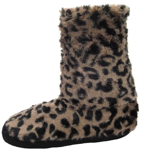 Womens Animal Printed Slipper Bootie, With Non Slip Skids, Bottom Size: 23-24Cm #TOP23