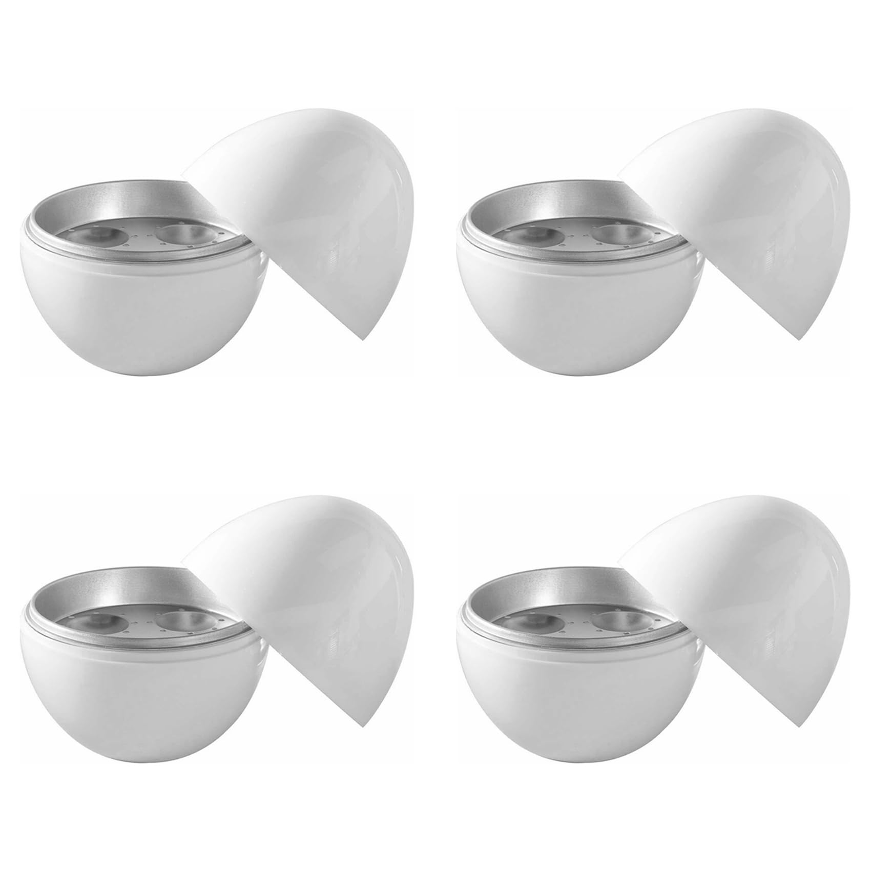 Wuden 4X Egg Pod - Microwave Egg Boiler Cooker Egg Steamer Perfectly Eggs and Detaches The Shell