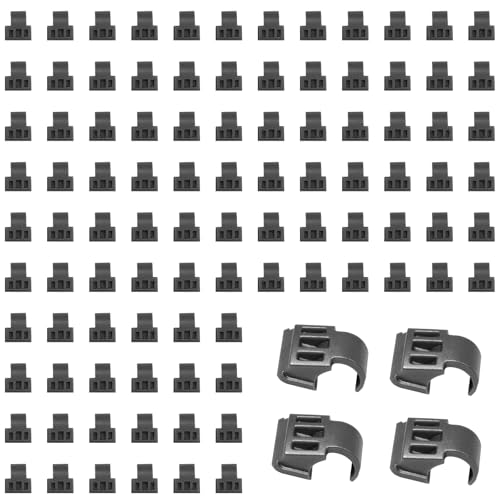 86 Degree Angle Restrictor Restriction Clips (100Pack) Hinge Restrictors for Cabinet Doors Fit for Face Frame Hinges Kitchen Cabinet Door Restraints EH89
