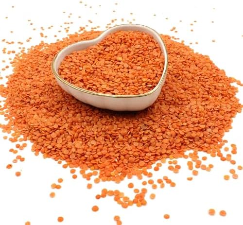 Organic Red Split Lentils - High Fibre, High Protein, No Additives, No Preservatives, Raw, Vegan, GMO-Free, Certified Organic - Perfect for Soups, Curries - Thames Organic 500g