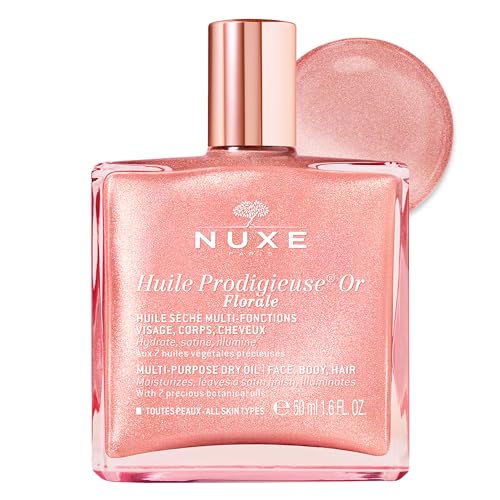 Nuxe-Huile-Prodigieuse-Floral-Shimmering-Multi-Purpose-Dry-Oil-for-Face-Body-Luxurious-Radiant-Glow-and-Hydration-16-Fl-Oz Nuxe Huile Prodigieuse Floral Shimmering Multi Purpose Dry Oil for Face Body. Luxurious Radiant Glow and Hydration, 1.6 Fl Oz - Image 1