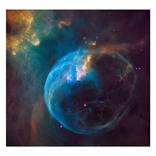 Affiche cosmos grande nébuleuse 91x86cm pour habiller facilement un grand mur