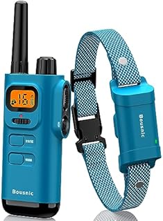 Bousnic Dog Shock Collar with Remote - [New Edition] 4000FT Dog Training Collar for Large Medium Small Dogs (8-120lbs) Waterproof E Collar with Beep, Vibration, Safe Shock