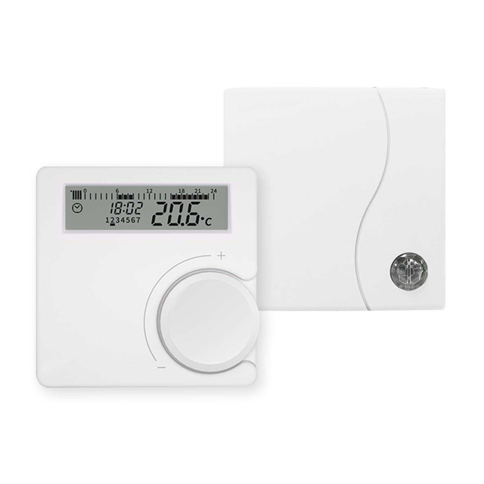 Inteligentny termostat, Bezprzewodowy termostat kotła, termostat pokojowy, termostat z baterią o niskim poborze mocy, cyfrowy regulator temperatury
