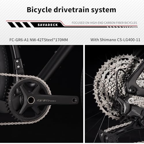 SAVADECK Carbon Gravel Bike – T800 Carbon Frame & Fork |