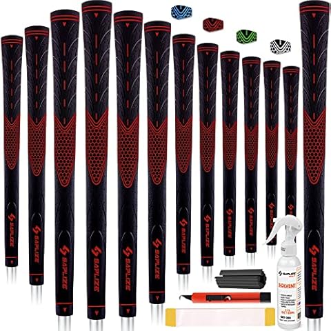 Juego de 13 empuñaduras de Golf SAPLIZE con Kit de regripping Completo Cover
