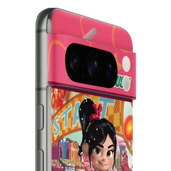 Skinit Decal Phone Skin Compatible with Google Pixel 8 Pro - Officially Licensed Disney Wreck-it Ralph Vanellope Sugar Rush Design