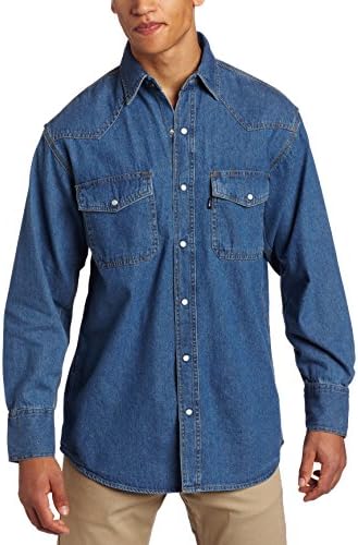 Key Apparel Long Sleeve Denim Western Shirt