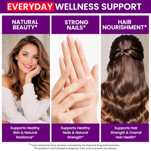 Image of VITBOOST Biotin with Hyaluronic Acid, Collagen and Keratin - 60Ct, 25000mcg