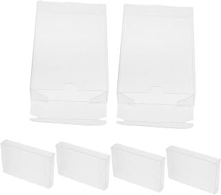 6pcs PVC Cassette Tape Storage Box, 40 Gauge Stackable Organizer