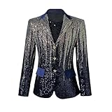 Veste de scène de qualité supérieure pour homme : idéale pour les spectacles sur scène, les présentateurs, les DJs, les chanteurs, les mariages, les banquets, les fêtes, les bals et les occasions formelles. Coupe slim, disponible en version à une ou deux rangées