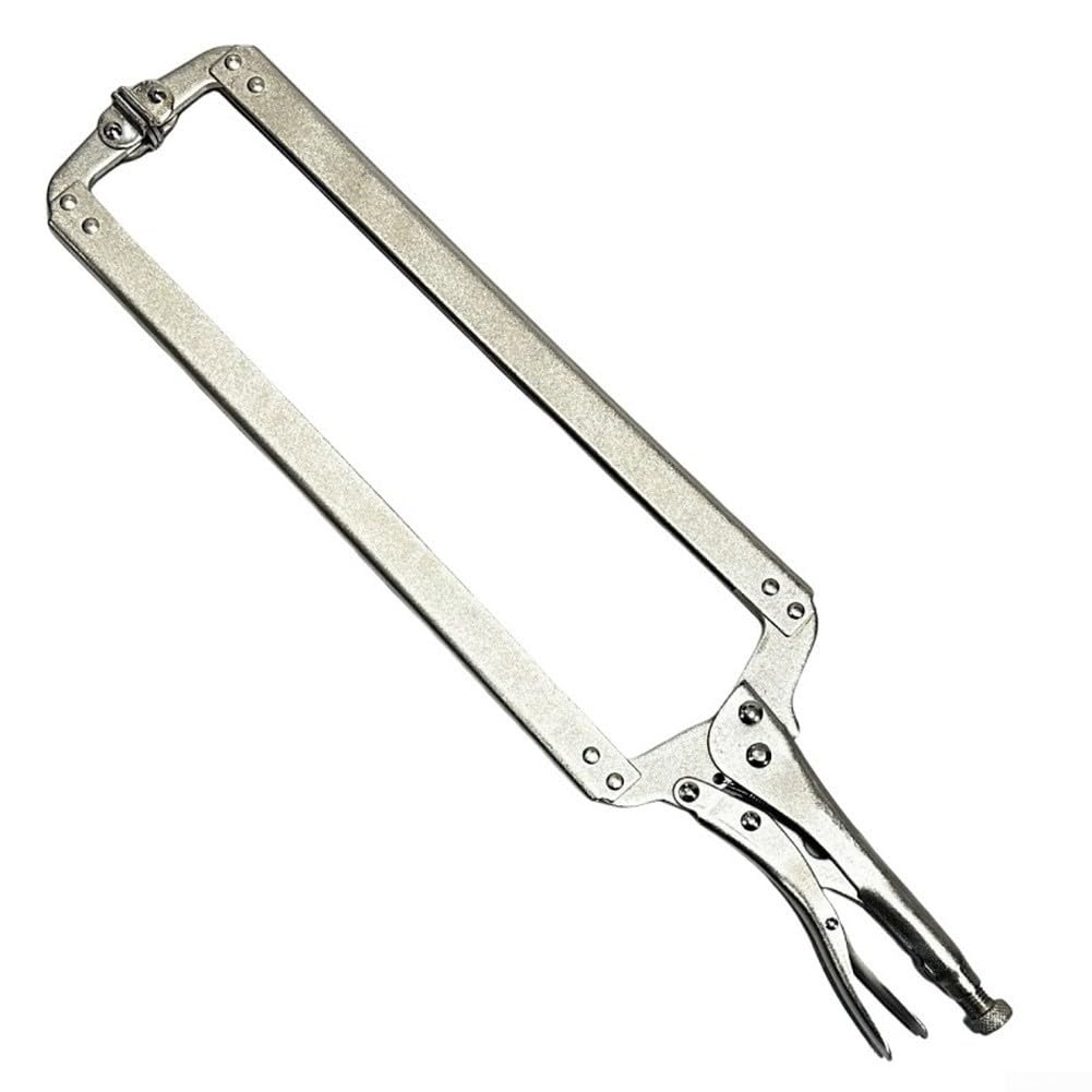 Morsetto a C in acciaio al carbonio da 61 cm per saldatura, con pinza di bloccaggio extra lunga, con capacità della ganascia di 34 cm e forza di serraggio controllata (B)