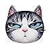 Produktbild BALALALA Cat Head Form Kissen Große Weiches Auto Sofa Sessel Rückenkissen, niedliche Creative männlichen und weiblichen Geburtstag Presents Große, 7