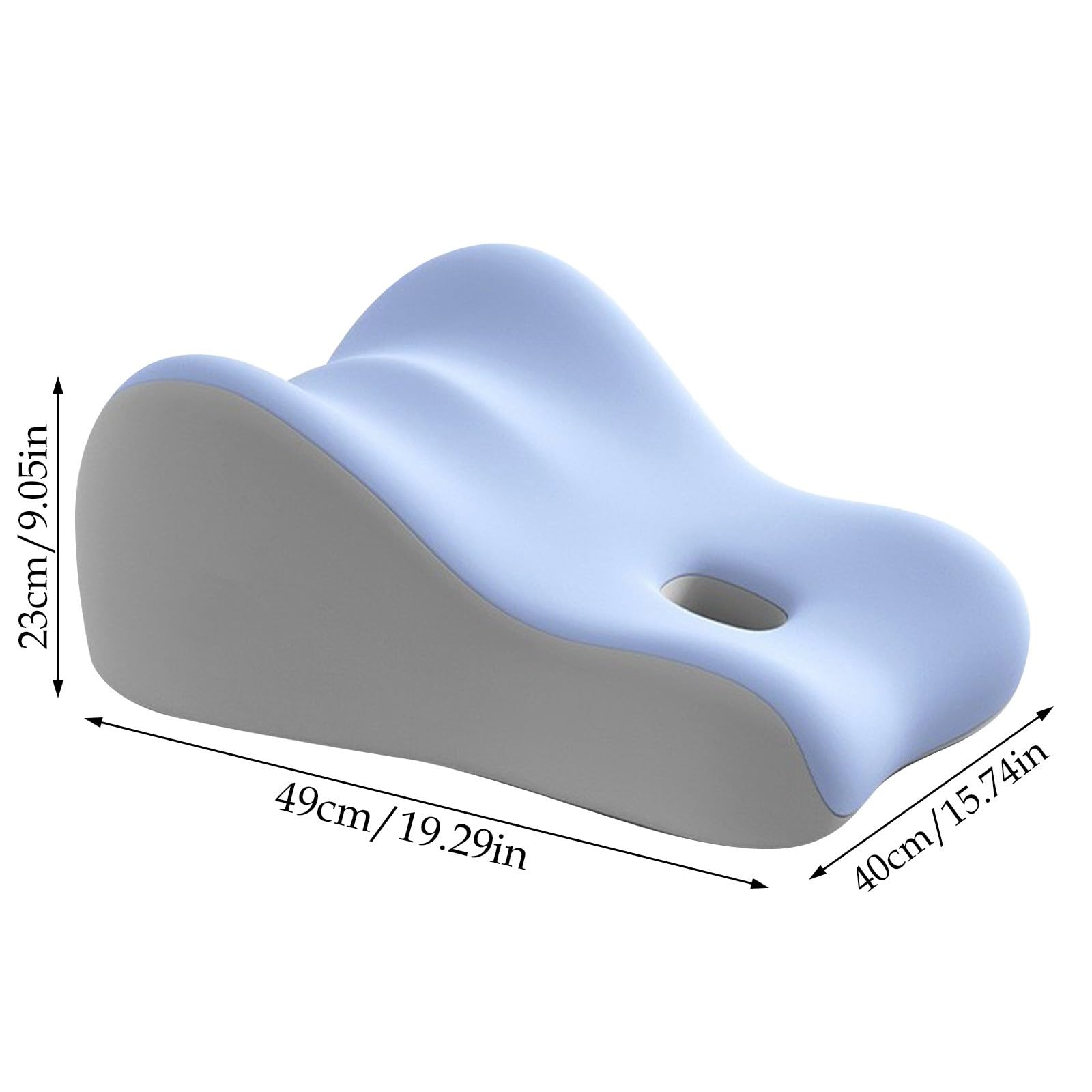 Sweet Surrender Couples Coussin lombaire pour sexe Coussin compensé en mousse à mémoire de forme Design plat soutient la colonne lombaire et la nuque revient à sa forme initiale après la charge.