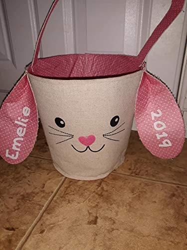 easter bunny basket personalized