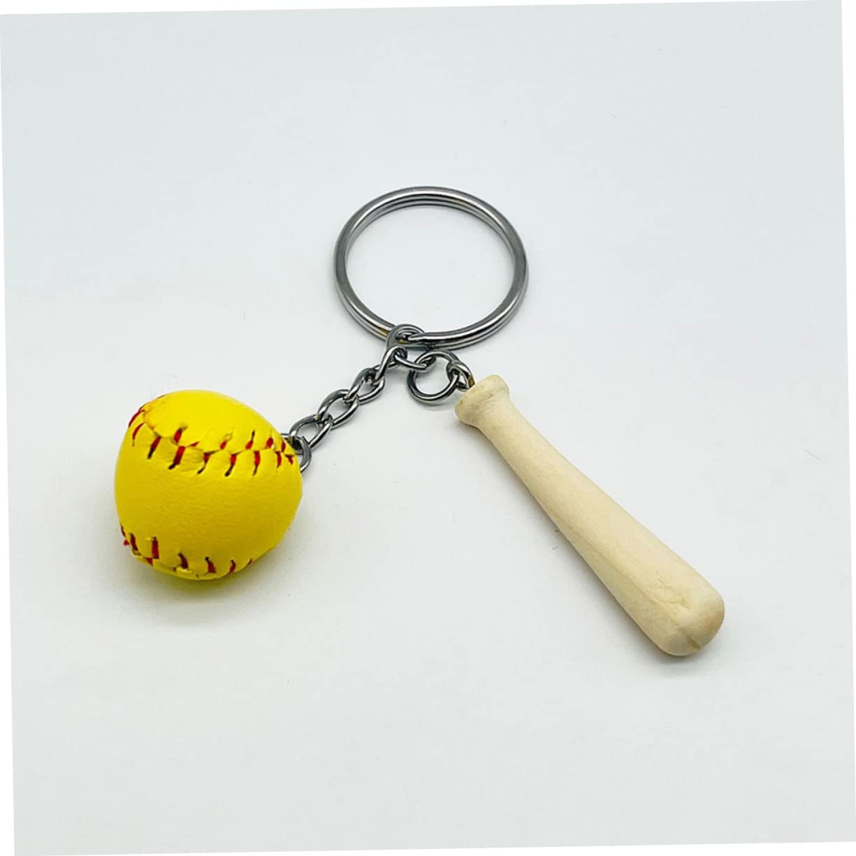 Sosoport 20piezas Llavero De Béisbol Miniatura Colgante Deportivo Decorativo Accesorios Para Amantes Del Béisbol Para Llaves y Bolsos
