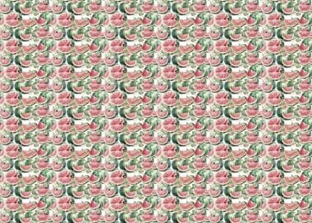 PAPERSFORYOU Tela de encuadernar Fruit´s Market Watermelon IV 70x50cm