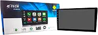 CENTRAL MULTIMÍDIA ANDROID 13, TELA IPS 10" FULL TOUCH, 2/32GB, SLIM, FM, USB, SD, AUX, BLUETOOTH, ESPELHA ANDROID E IOS, CARPLAY E ANDROID AUTO, CONECTIVIDADE COM OU SEM FIO
