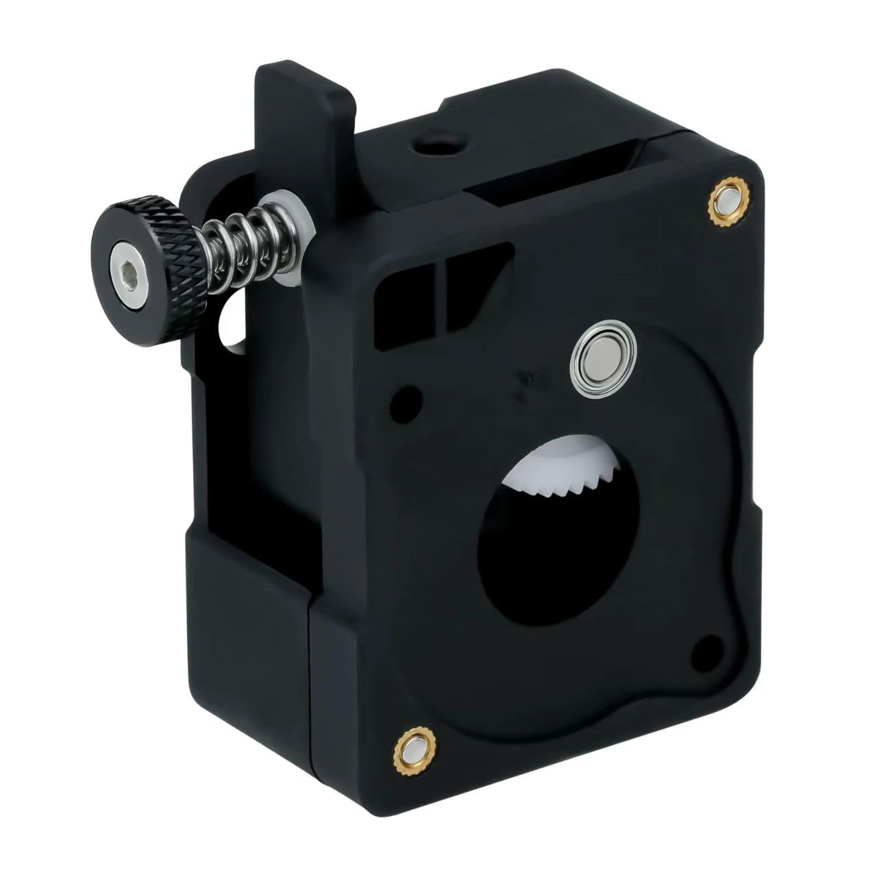 Canvia New 3D Printer Accessories, extruder Remote Integrated Reduction Dual Gear Feeding Soft consumables(Extruder Black 1.75mm (with Motor))