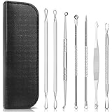 OWQ Pimple Popper Tool,7Pcs Blackhead Remover Tool Kit Facial Extractor for Zit Popper Whitehead...