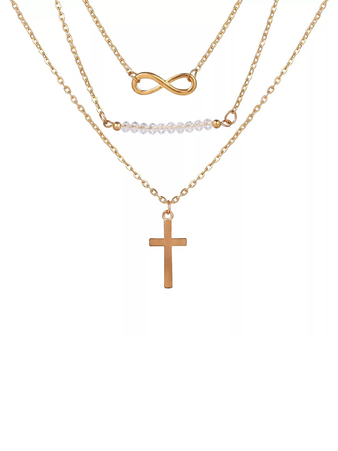 See full amazon price history chart for Vembley Charming Gold Plated Triple Layered Infinity Pendant Necklace Vembley Charming Gold Plated Triple Layered Infinity Pendant Necklace (B09TFMH3P8) Amazon Price History, Amazon Price Tracker