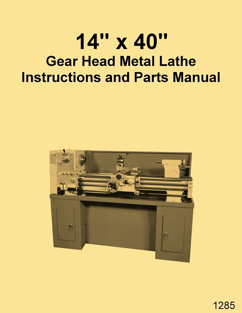 Enco, Wilton, Busy Bee, Grizzly, 14x40 Metal Lathe Instructions and Parts Manual      Plastic Comb – January 1, 1900