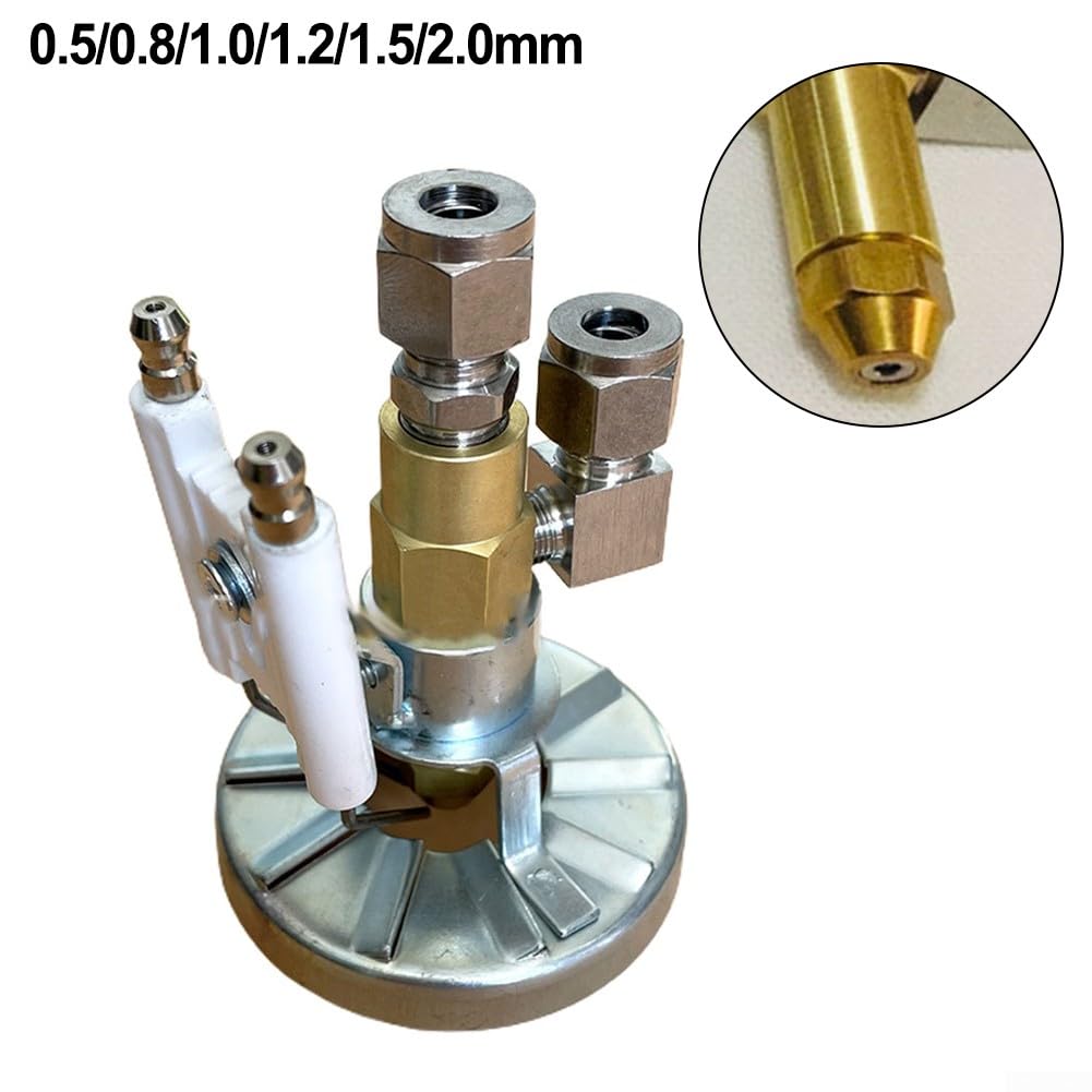 Ugello spray atomizzante per bruciatore di oli esausti, sifone ad aria atomizzata, ugello a sifone in acciaio inox, per olio esausto diesel (1,5 mm)