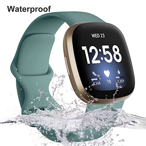 Bracelets anti irritation pour Fitbit Sense et Versa 3 en TPU imperméable - 3
