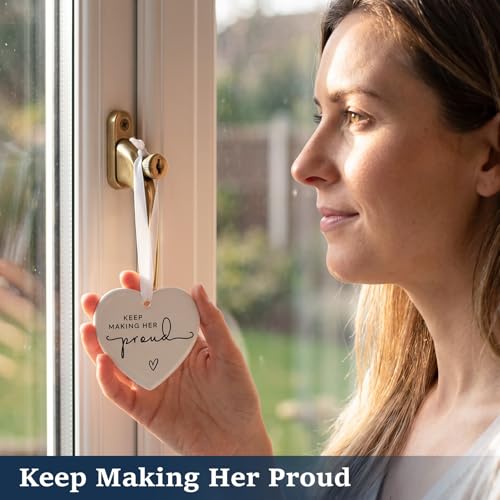 Image of Memorial Keepsake for Mom, Grandmother or Loved One, Sympathy Gift for Loss of a Special Woman, Bereavement Remembrance Gift, Keep Making Her Proud Memorial Ornament
