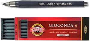 KOH-I-NOOR - Mine Colorate Per Matita Meccanica - Diametro 2 Mm - Lunghezza 120 Mm - Colore Giallo - Confezione Da 12 Pezzi - 4