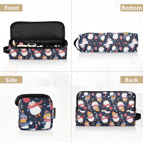 Bolsa organizadora para herramientas de cabello resistentes al calor con diseño Marble Cartoon Animals para viajes miniatura 5