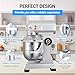 LEEVOT Commercial Food Mixer 15 Qt with 3-Speed Adjustment, 600W Commercial Mixer with Timer, Heavy Duty. Commercial Dough Mixer with Stainless Steel Bowl, Suitable for Bakeries and Pizzerias
