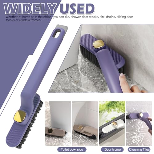 Image of 2 pcs Multi-Function Rotating Crevice Cleaning Brush, Rotating with No Dead Corners Cleaning Brush, Bathroom Crevice Cleaner, Thin Cleaning Brush for Tight Spaces