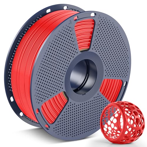 Image of SUNLU TPU 3D Printer Filament 1.75mm,Highly Elastic 90A TPU Filament,Flexible 3D Filament for Fast Printing,Dimensional Accuracy + /- 0.03mm,Suitable for Most FDM 3D Printers.1KG (Red).
