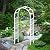 Qikdesign 40" W x 86" H Vinyl Arch, Vinyl Arbor, Garden Arch, Garden Arbor for Climbing Plants, Yard, Garden or Pathway, White