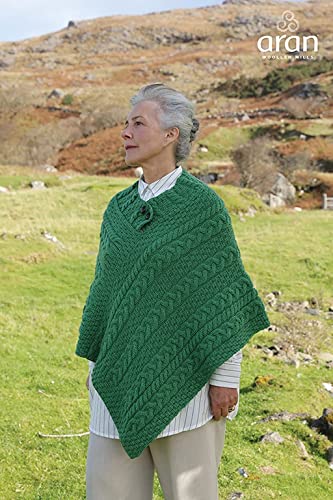 Image of Irish 100% Merino Wool Poncho for Women Made in Ireland