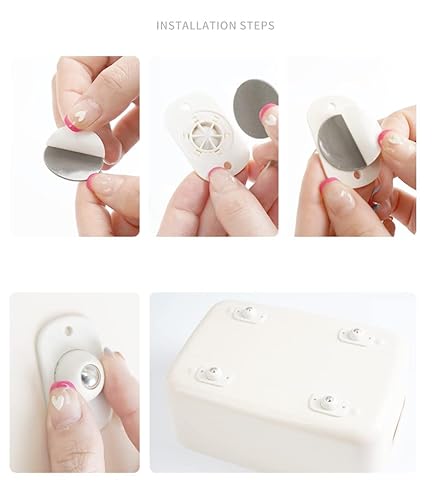 Lhhweiusa H260 20 Pcs Mini Swivel Caster Wheels, Self Adhesive Remover,Roller Ball Transfer Bearing thumb #5