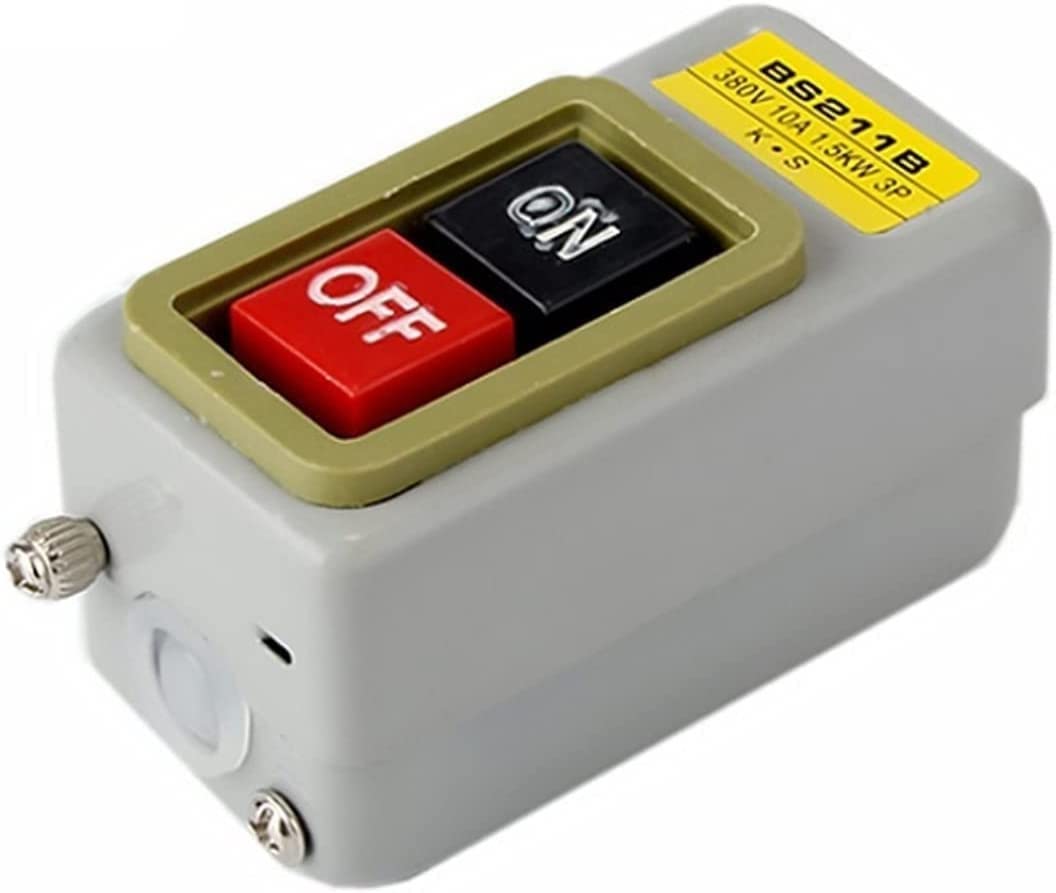 Interrupteur industriel triphasé BS211B pour machines d'atelier et scies - 8