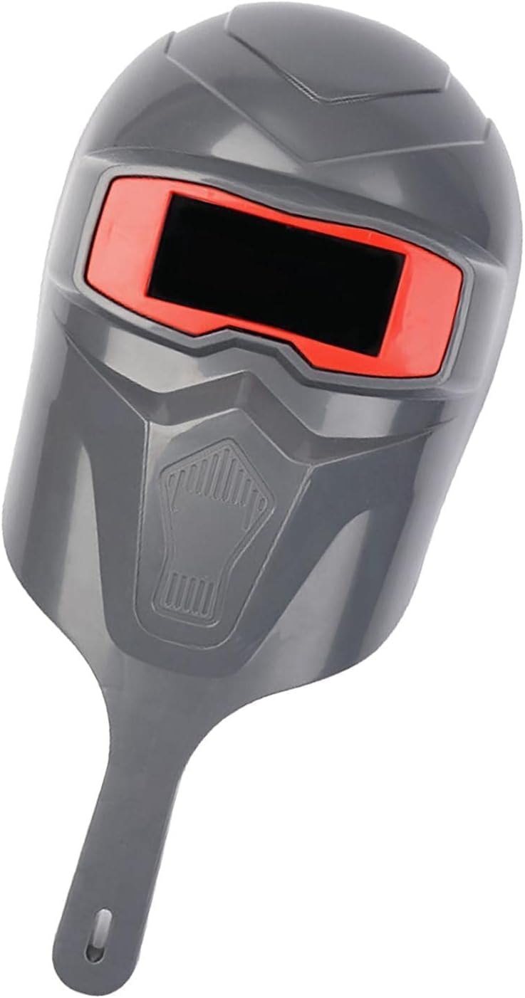 Generic Hand Held Welding Shield Safety Face Shields for TIG MIG ARC Polishing (Gray)