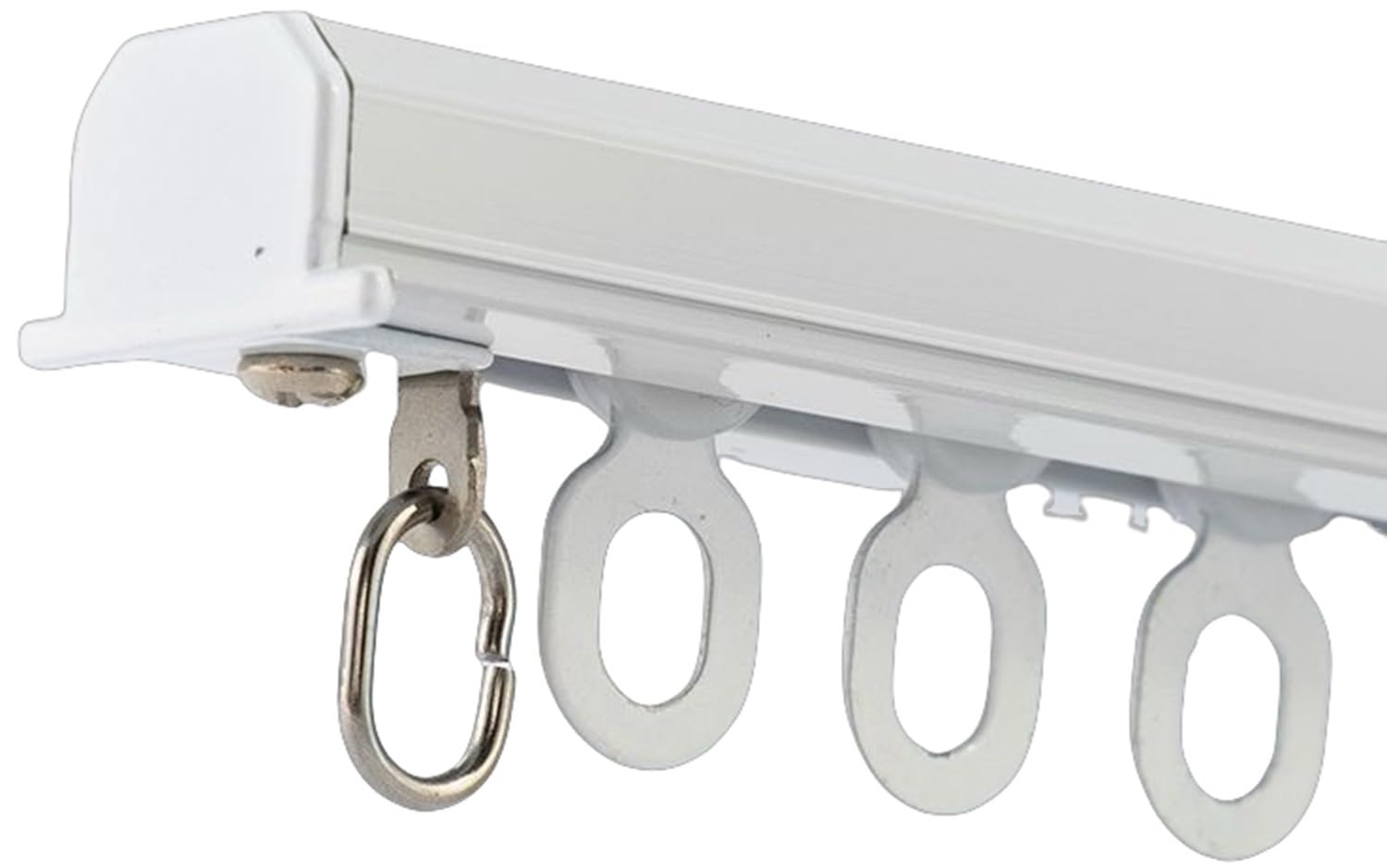 Système de rail à rideaux intégré en aluminium de haute précision pour plafond