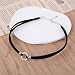 Schwarz Gothic Samt Choker Halskette mit Verstellbarer Schnalle für Damen, Retro Zubehör für Halloween und Weihnachten