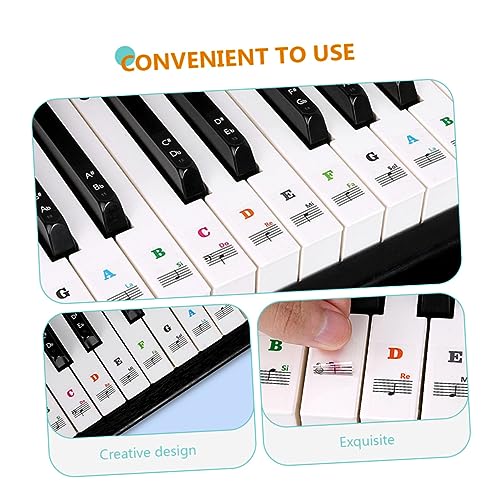 TOYANDONA 2 Feuilles autocollants de piano clavier musical claviers électroniques piano enfant clavier piano debutant clavier electronique claviers stickers décalcomanies de clavier de piano - Les Beatles, Paul McCartney, John Lennon, RIngo Starr, George Harrison TOYANDONA 2 Feuilles autocollants de piano clavier musical claviers électroniques piano enfant clavier piano debutant clavier electronique claviers stickers décalcomanies de clavier de piano – Image 6