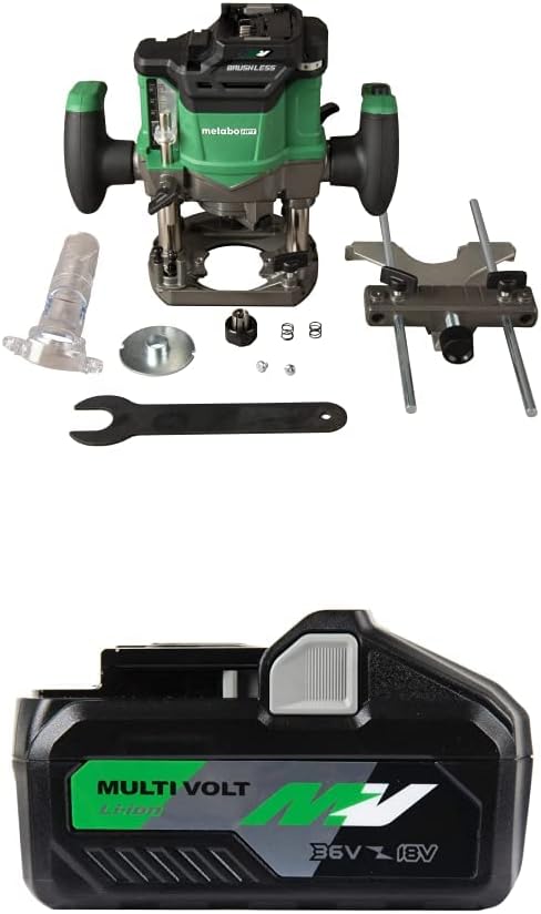 Metabo HPT 36V MultiVolt™ Cordless Plunge Router (Tool Only) w/ 36V - 4 ...