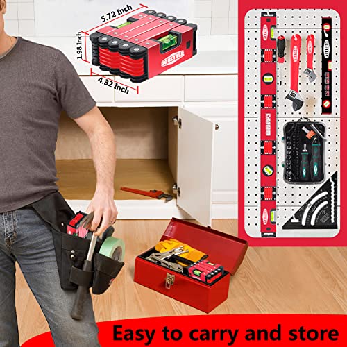 Multi-Angle Foldable Level Measuring Tool, Dobetter 28-Inch 5 Sections Box Level With 45°/90°/180°Bubbles, Magnetic Level For Carpenters, Woodworkers, Fabricators -Dbmfl28 #TOP1
